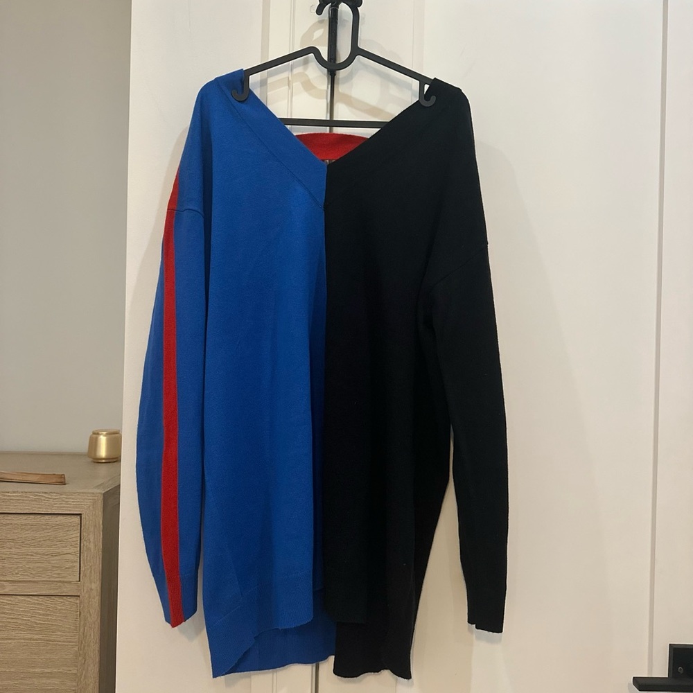 Colorblock V-Neck Men's Sweater